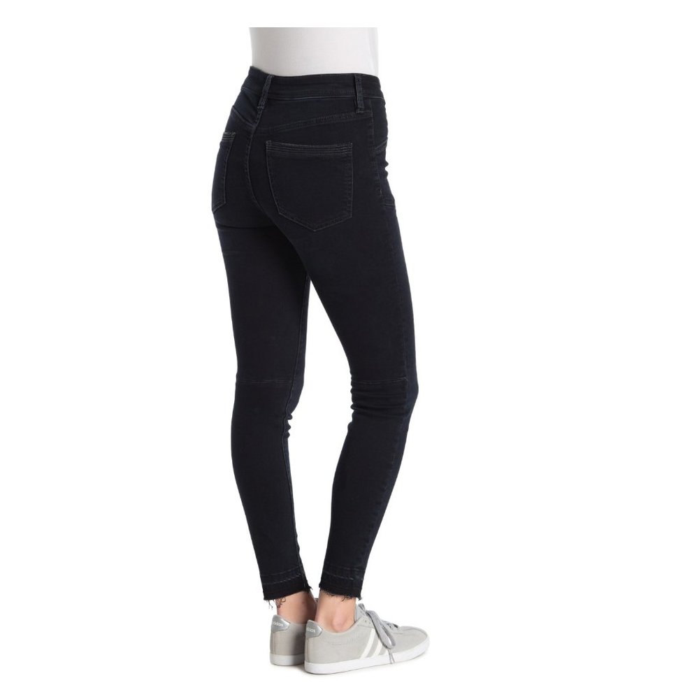💙HP💙 Free People Ivy Seal Blue Mid-Rise Skinny Jeans 26 - Picture 5 of 16
